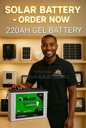 Amizar 220ah - 12v Gel Tall Tubular Solar Battery.