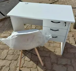 Modern Eames Chair Office Desk Set With Drawers