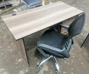 Modern Office Study Combo Desk With Height-adjustable Chair