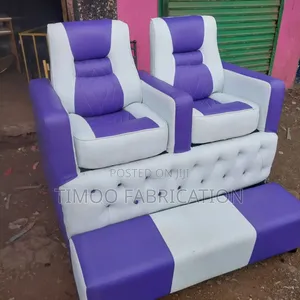 Pedicure ,Purple and White Seat 