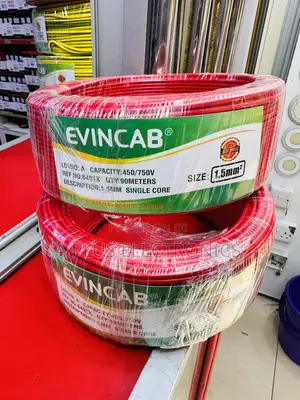 Strong Red Evincab 1.5mm Single Core Electrical Cable – 90m