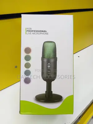 Ji-M10 RGB Usb Microphone Mic Condenser Microphone for Pc.