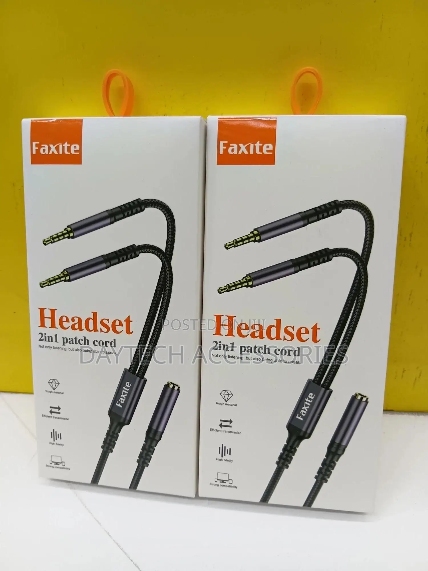 Faxite 2-in-1 Headset (Audio Splitter) Cable.
