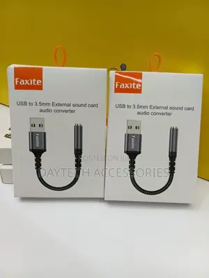 Usb to 3.5mm Jack Audio Adapter - Black