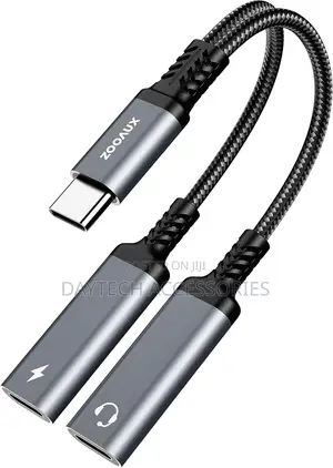 2-in-1 Dual Type C Cable Adapter With Pd 60w Fast Charging.