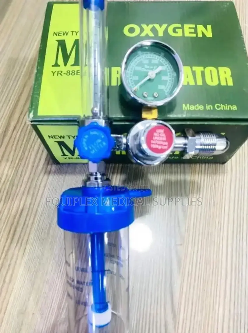 Quality Oxygen Regulator With Flowmeter- Side Flow
