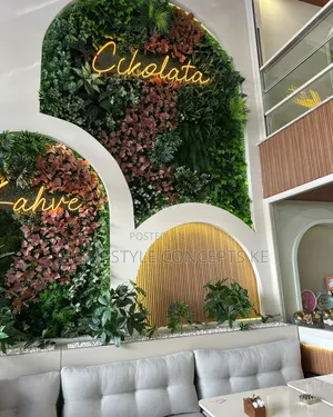 Wall Backdrop Vertical Garden Moss Artificial Flowers Grass Backdrops
