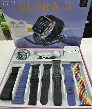 Ultra 3 Zt-11 Smart Watch *With 7 Straps + Free Pods