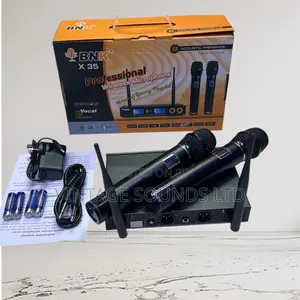 BNK X35 2pcs Uhf Wireless Microphones (150 M Range )