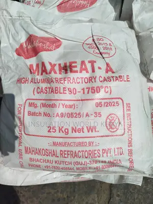 1750°C High-Temperature Refractory Cement - Maxheat a 25kgs
