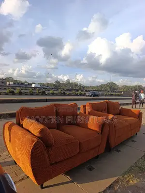 Modern Brown 5 Seater Sofa