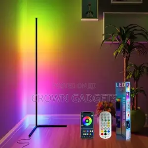Smart Rgb Corner Lamp Floor Light With Music Sync Remote