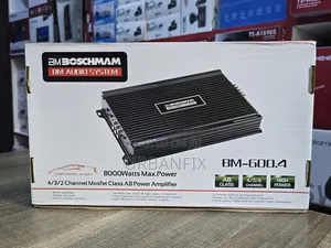 Boschmann 4 Channel Bridgeable Amplifier 8000watts Maximum