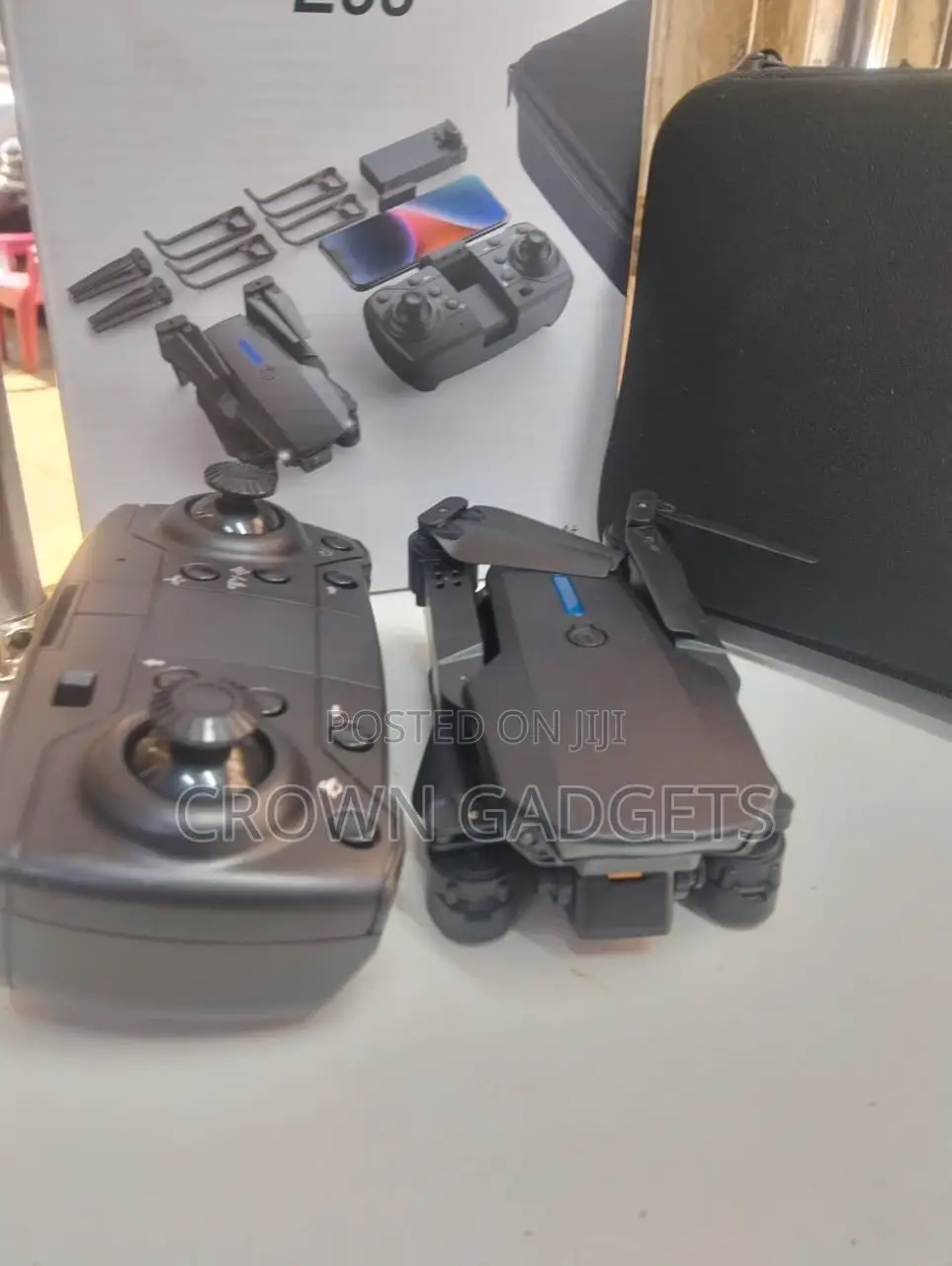 E88 Foldable Drone With Hd Camera, Gesture Control App FPV