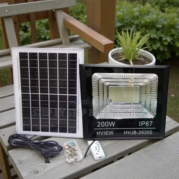 Light Control 200w Watts Ip67 Dusk to Dawn Led Solar Flood Light