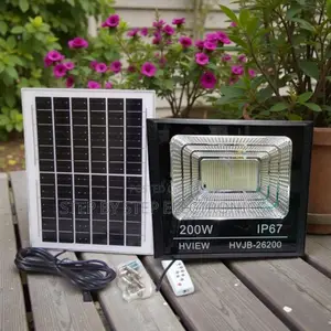 High Power 200w Watts Ip67 Dusk to Dawn Led Solar Flood Light Lamp
