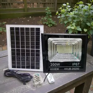 Inbuilt Battery 200w Watts Ip67 Dusk to Dawn Led Solar Flood Light