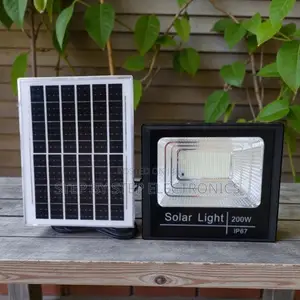200w Watts Ip67 Water Proof Dusk to Dawn Led Solar Powered Flood Light
