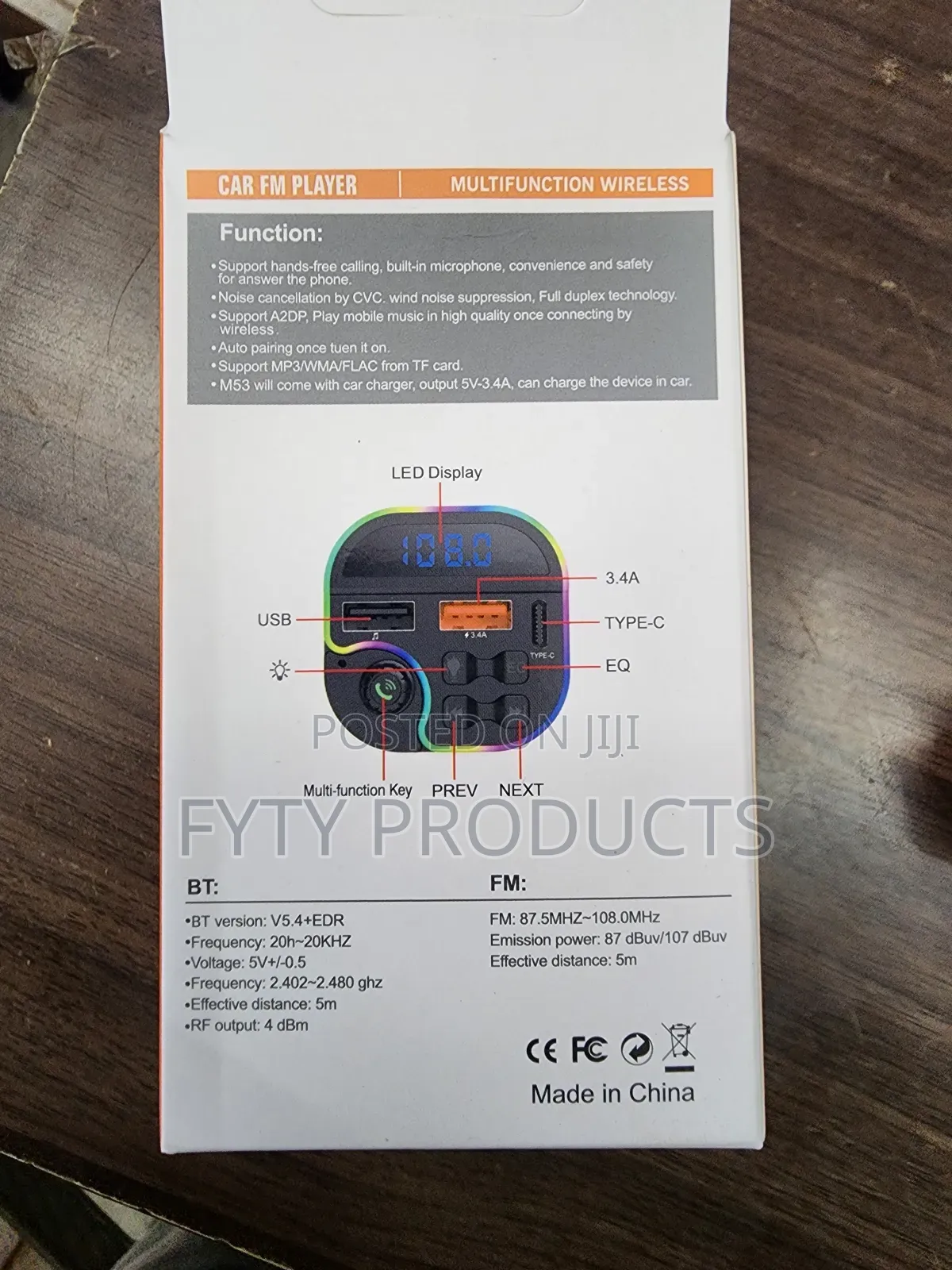 Bluetooth Modulator With Lighting