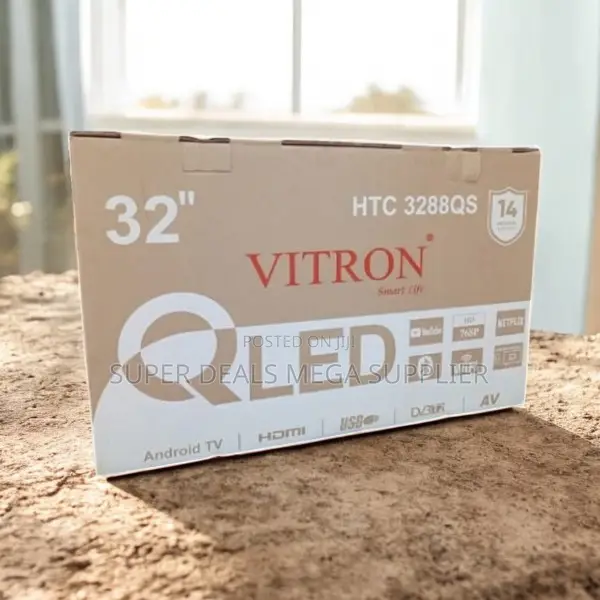 Wifi Bluetooth Enabled Vitron 32 Inch Qled Smart Android Led Tv