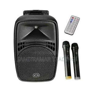 Ez12a Wharfedale Portable Active Pa System With 2 Wireless Microphones