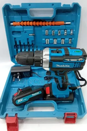 Makira 26v Cordless Electric Drill/26v Makita Drill With 2 Batteries