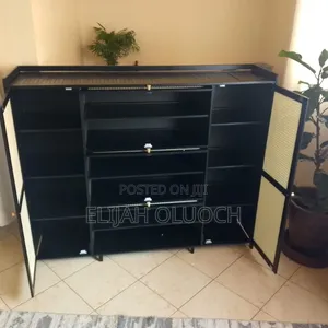 26 Pairs Wooden Bamboo Shoe Cabinet