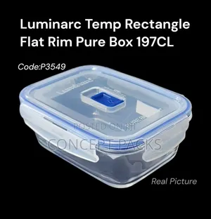 Luminarc 2.9 Litres Pure Box Active Glass Storage Box With Lid