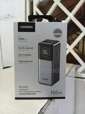 Ugreen Nexode Pd 100w Fast Charging Laptop Power Bank 12000mah - Black