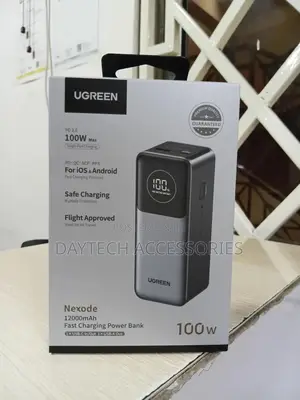 Ugreen 12,000mah 100w Fast Charging Laptop Power Bank.