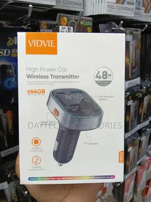 Vidvie Fm03 High Power Wireless Transmitter Car Charger Modulator.