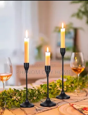 Classic 3 in 1 Metallic Candle Holder