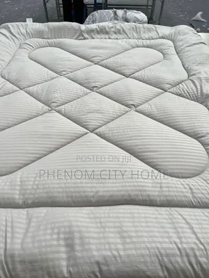 Grey Cotton Binded Duvet Set