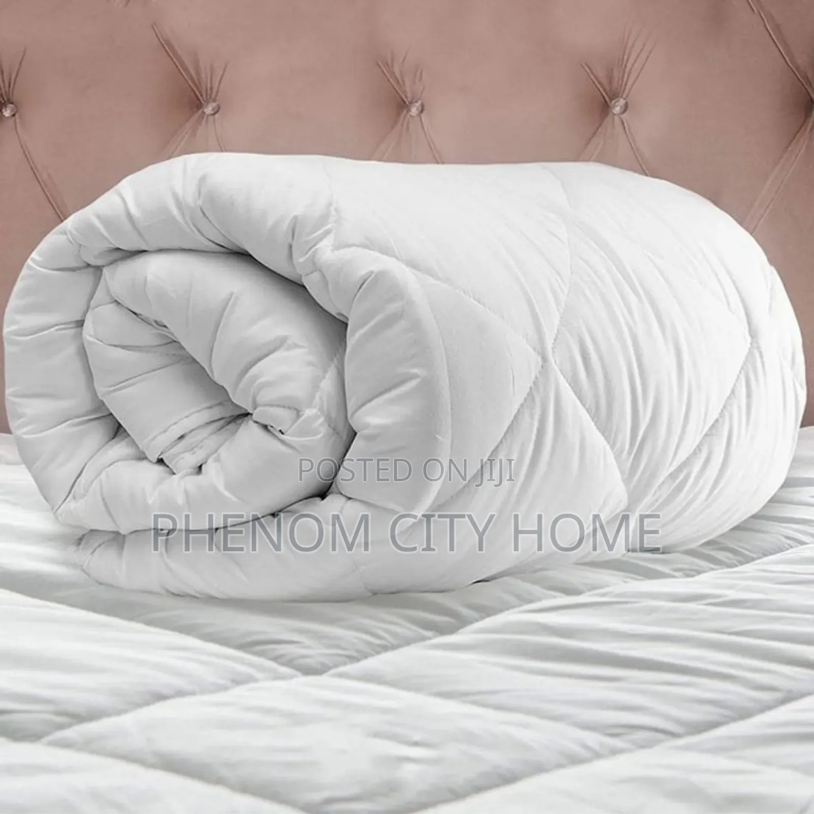 Grey Cotton Binded Duvet Set