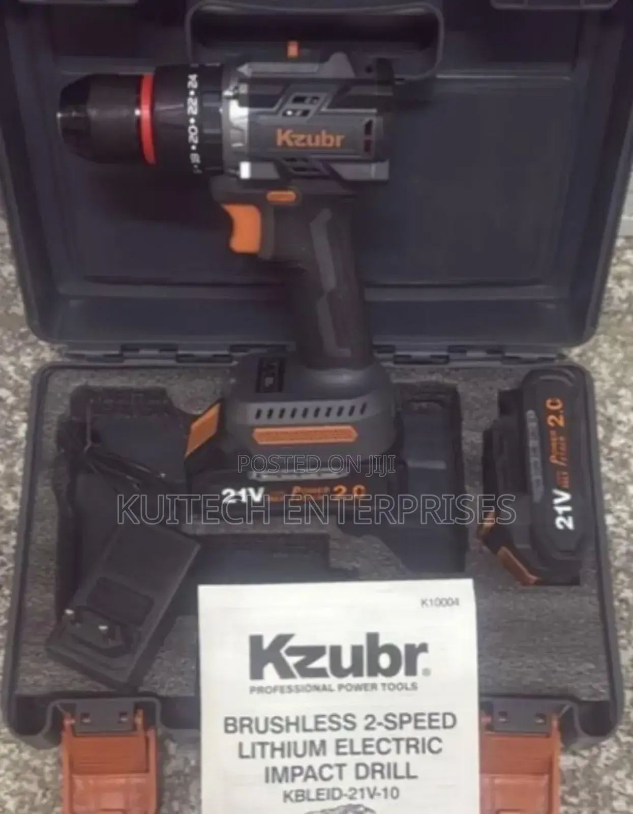 Kzubr Brushless Cordless Drill/ Electric Impact Drill