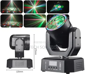 Haed Light With Laser Beam Light Colourful
