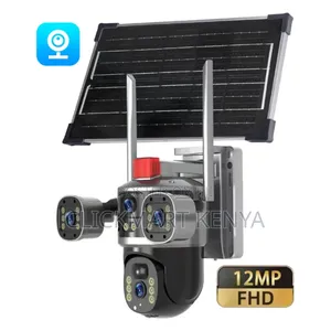 Solar Camera , 3lens 4g 360° CCTV Wifi Enabled