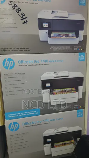 Hp Officejet Pro 7740 All in One Printer