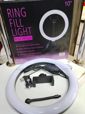 10 Inch Led Ring Light With Stand For Live Streaming & Makeup