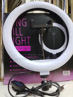 Usb Powered 10” Ring Light With Adjustable Stand