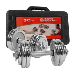 Chrome Dumbell Set 30kg