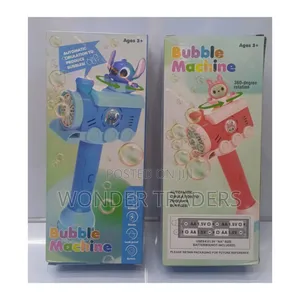 Bubble Stick Machine Toy With Led Character Topper
