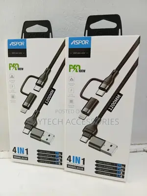 Aspor A116 Fast Charging Data Cable 4 in 1.