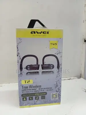 Awei T2 Wireless Bluetooth Earphones - Black