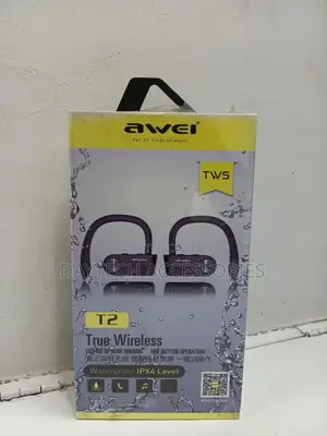 Awei T2 Wireless Bluetooth Earphones - Black