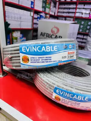 2.5mm Twin With Earth Cable Evincable Brand – 90 Metres