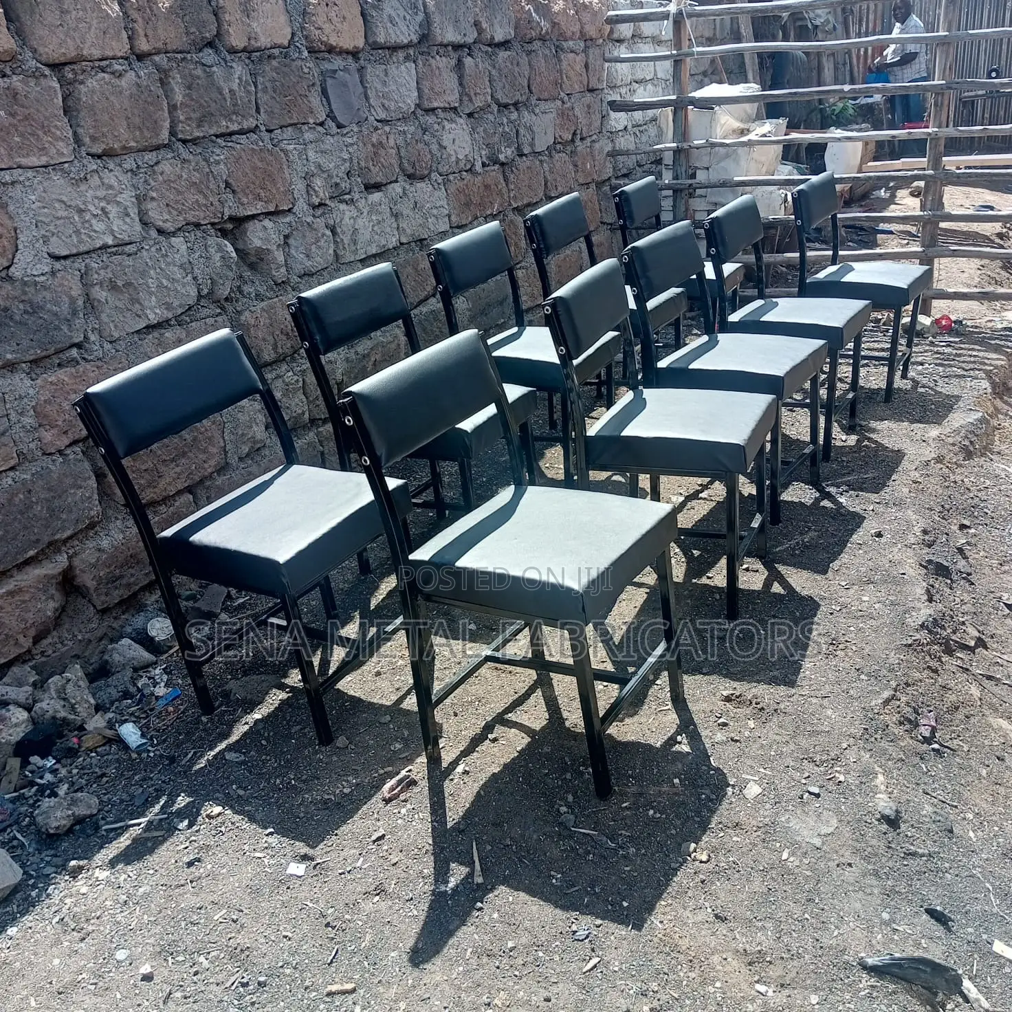 Office Chairs Feature An Additional Customised Metal Frame.