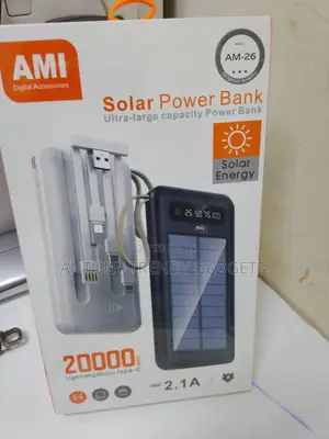 Ami Am-26 20000mah Solar Power Bank