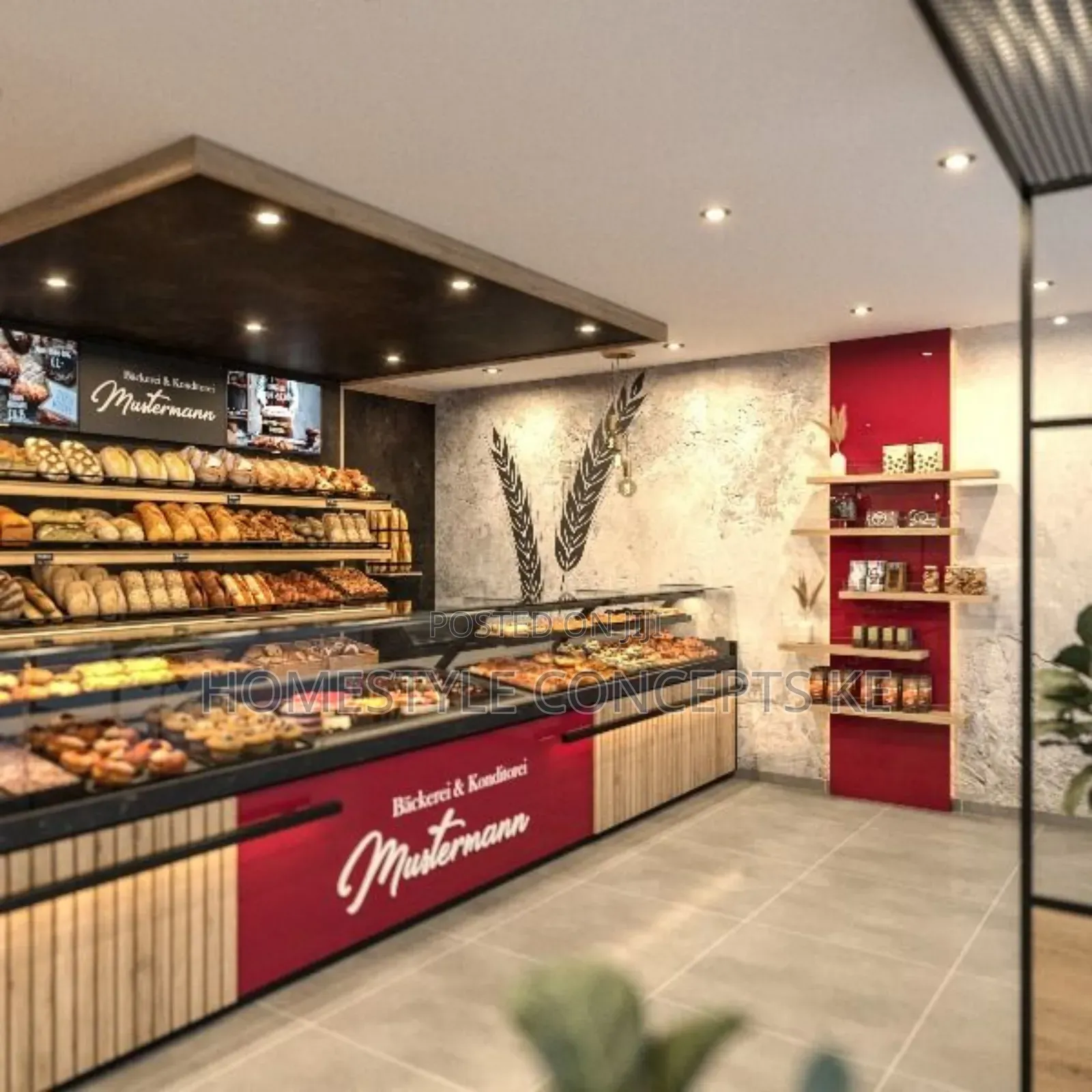 Pastries Bread Cakes Bakery Shop Design Services