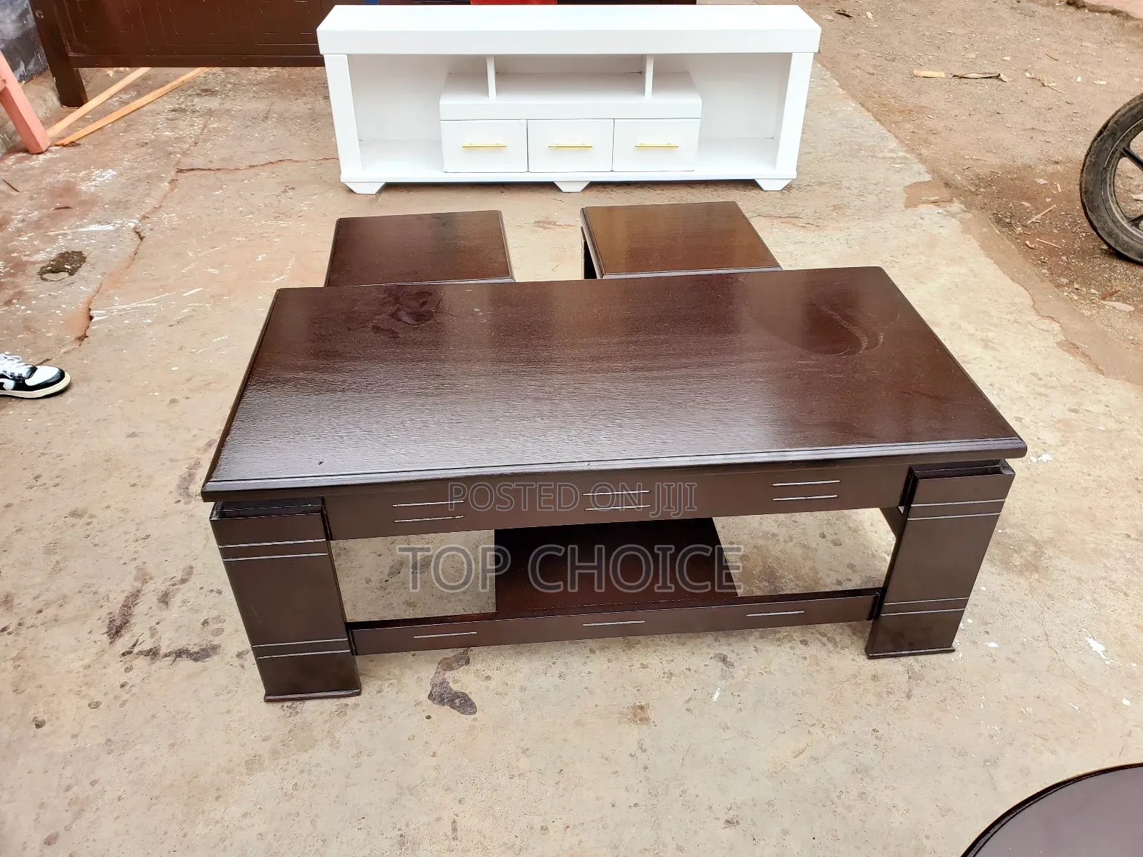 Brown Rectangle Coffee Table
